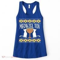 Hanukkah Meowzel Tov Ugly Sweater Women's Tank Top thumb 0