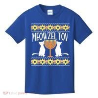 Hanukkah Meowzel Tov Ugly Sweater Kids T-Shirt thumb 0