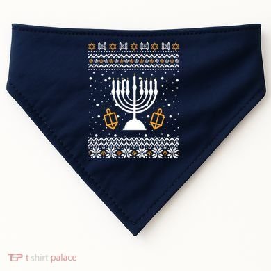 Hanukkah Ugly USA-Made Doggie Bandana