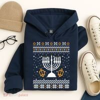 Hanukkah Ugly Hoodie thumb 4