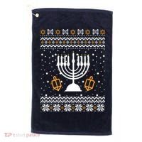 Hanukkah Ugly Golf Towel thumb 0