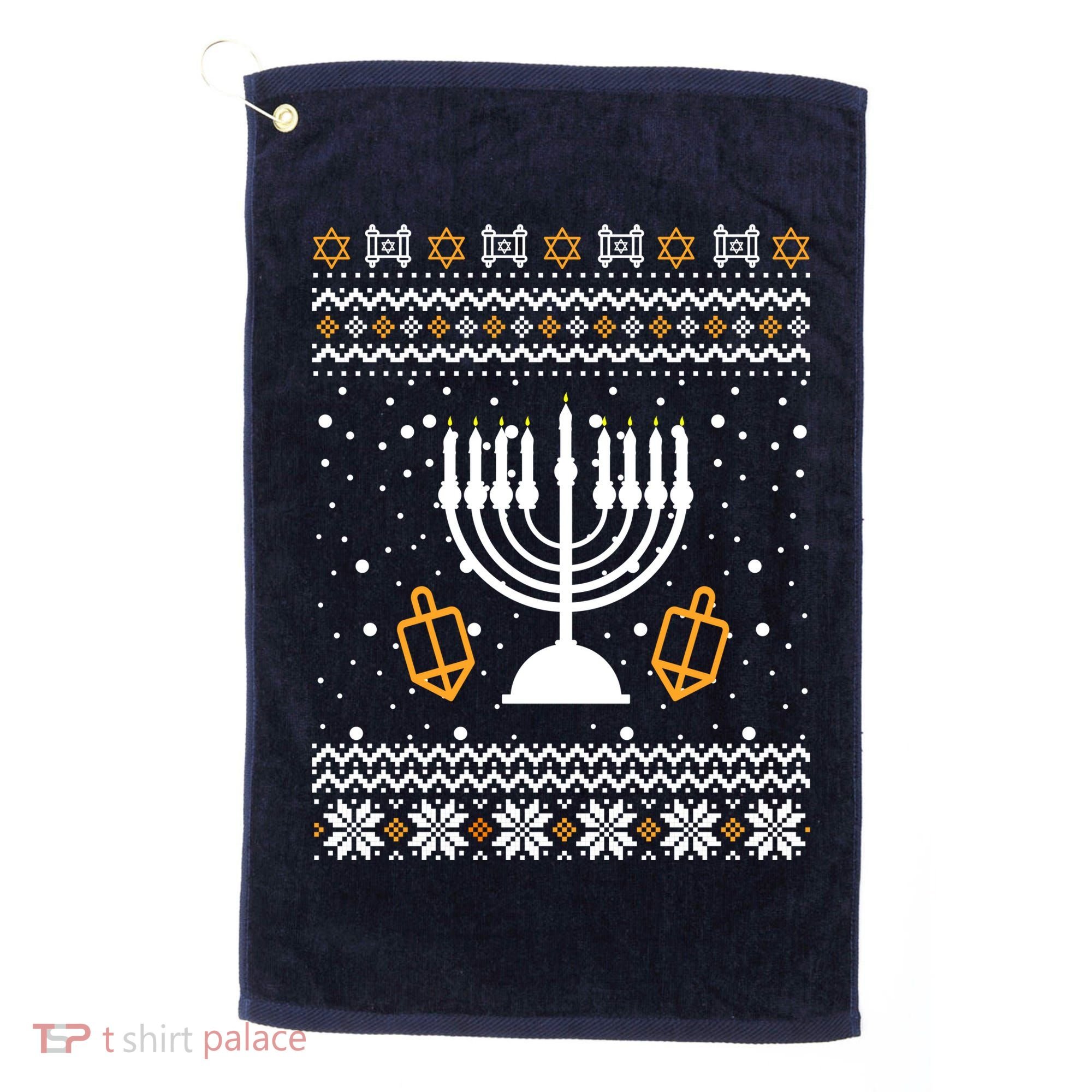 Hanukkah Ugly Golf Towel