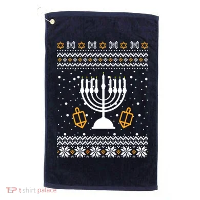 Hanukkah Ugly Golf Towel
