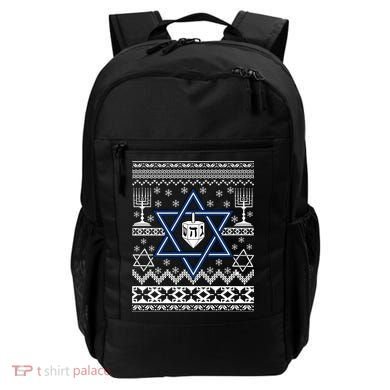 Hanukkah Ugly Christmas Sweater Backpack
