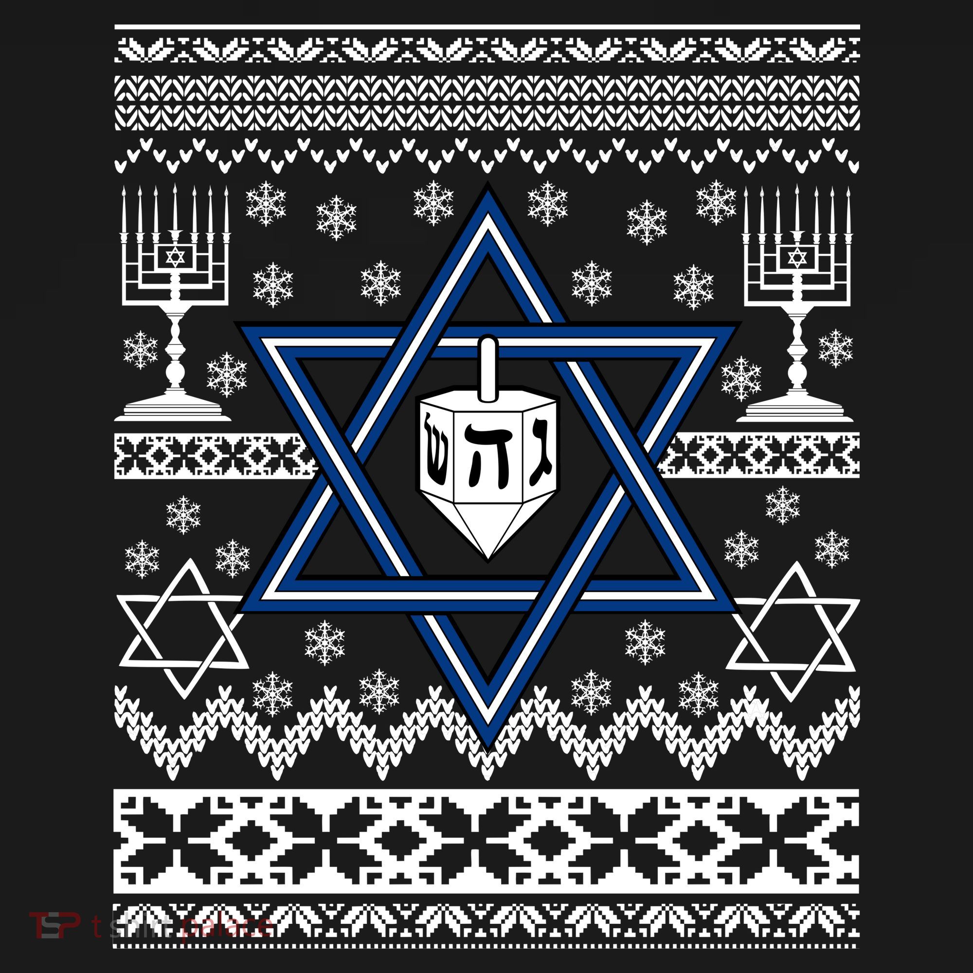 Hanukkah Ugly Christmas Sweater Backpack