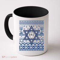Hanukkah Ugly Christmas Sweater Coffee Mug thumb 0