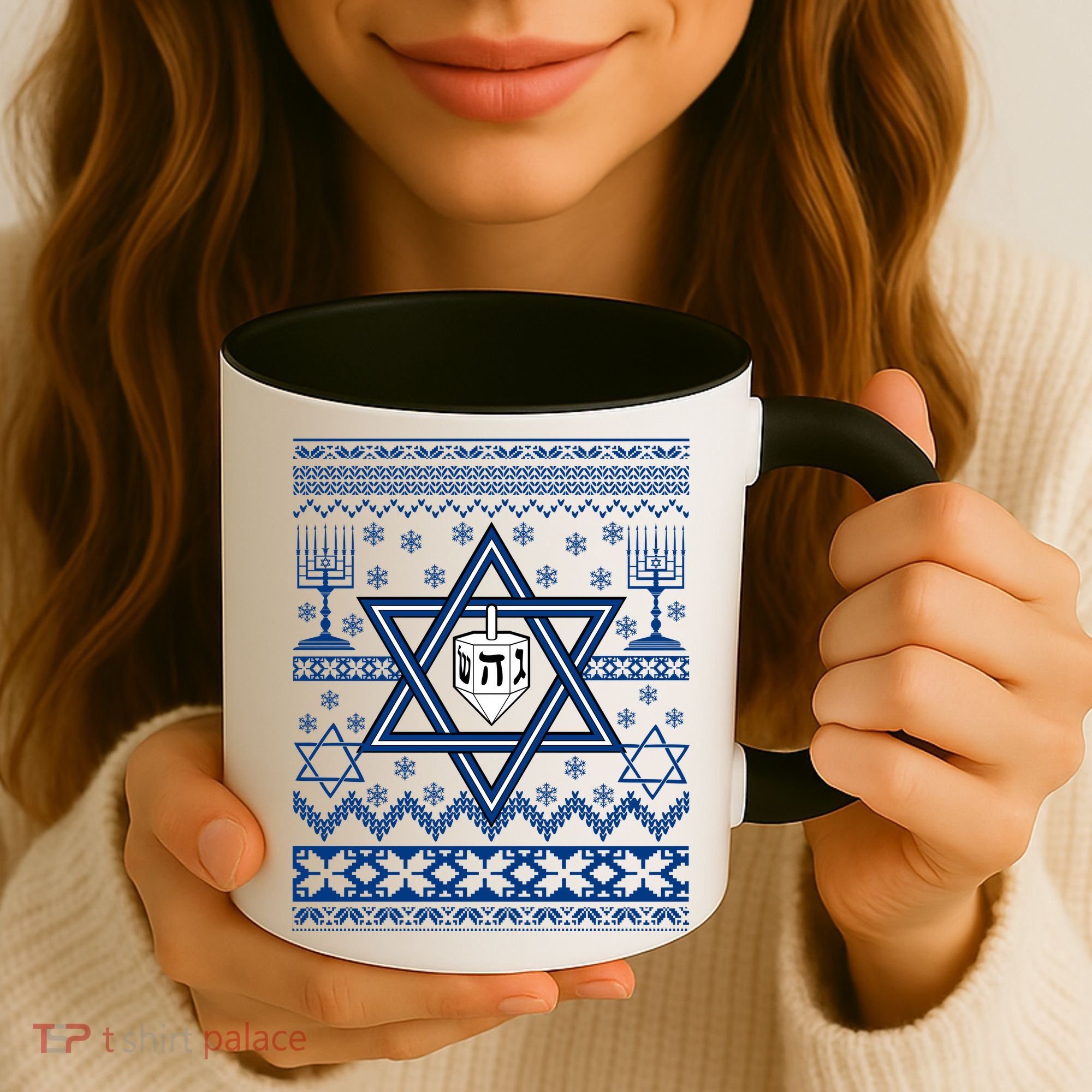 Hanukkah Ugly Christmas Sweater Coffee Mug