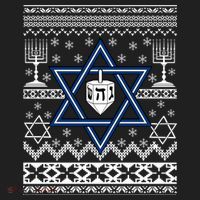 Hanukkah Ugly Christmas Sweater Tumbler thumb 3
