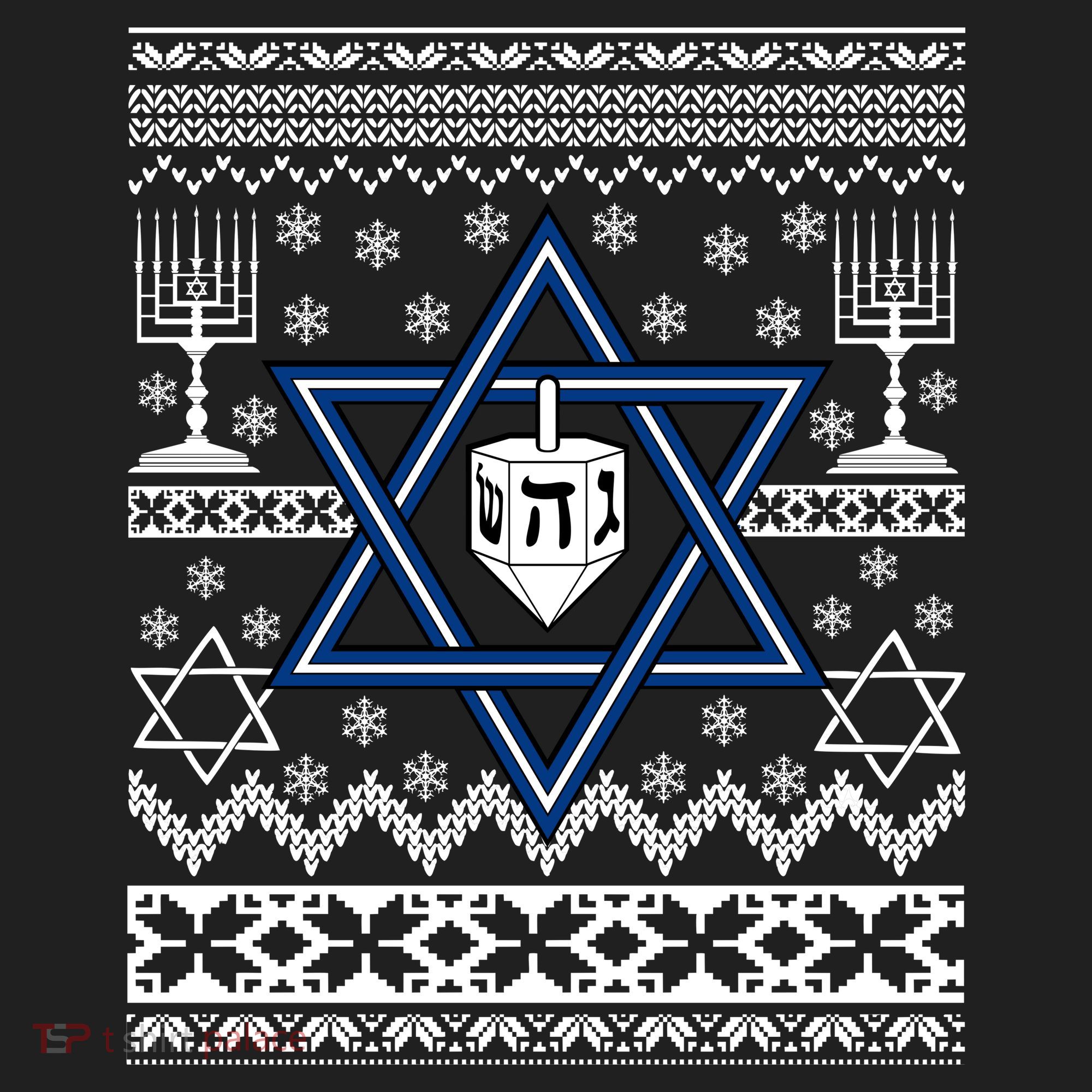 Hanukkah Ugly Christmas Sweater Tumbler