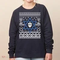 Hanukkah Ugly Christmas Sweater Women's Sweatshirt thumb 0