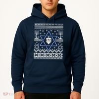 Hanukkah Ugly Christmas Sweater Hoodie thumb 2