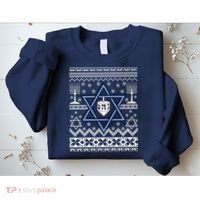 Hanukkah Ugly Christmas Sweater Sweatshirt thumb 2