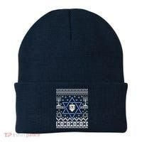 Hanukkah Ugly Christmas Sweater Beanie thumb 0