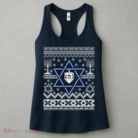 Hanukkah Ugly Christmas Sweater Women's Tank Top thumb 3