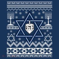 Hanukkah Ugly Christmas Sweater Baby Bodysuit thumb 2