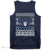 Hanukkah Ugly Christmas Sweater Tank Top thumb 0