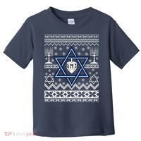 Hanukkah Ugly Christmas Sweater Toddler T-Shirt thumb 0