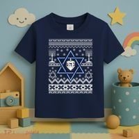 Hanukkah Ugly Christmas Sweater Toddler T-Shirt thumb 3