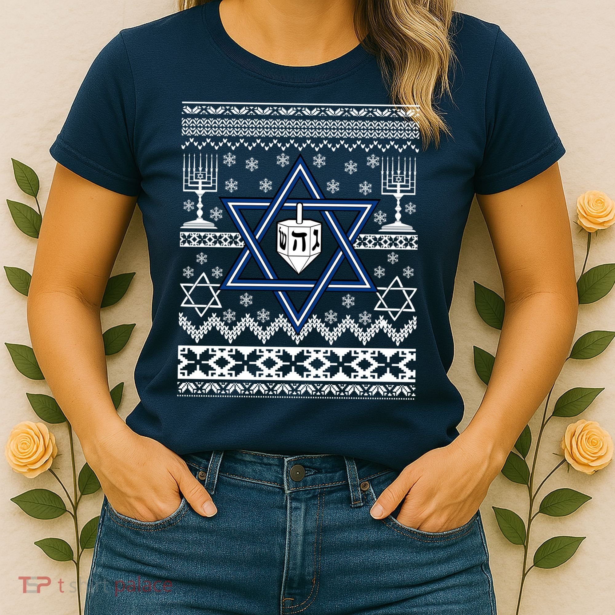 Hanukkah Ugly Christmas Sweater Women's T-Shirt