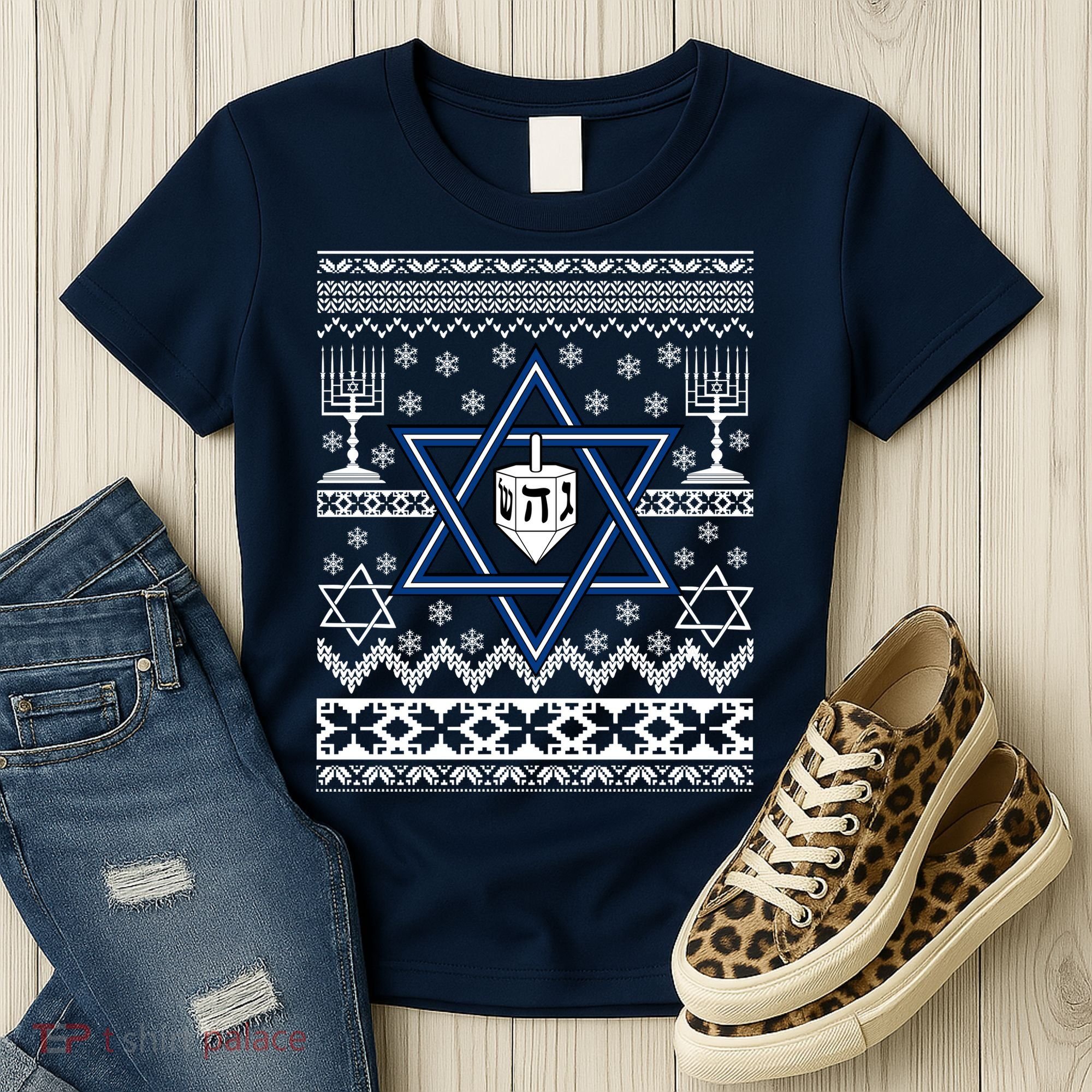 Hanukkah Ugly Christmas Sweater Women's T-Shirt