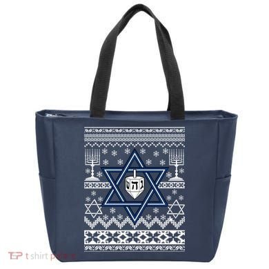Hanukkah Ugly Christmas Sweater Tote Bag