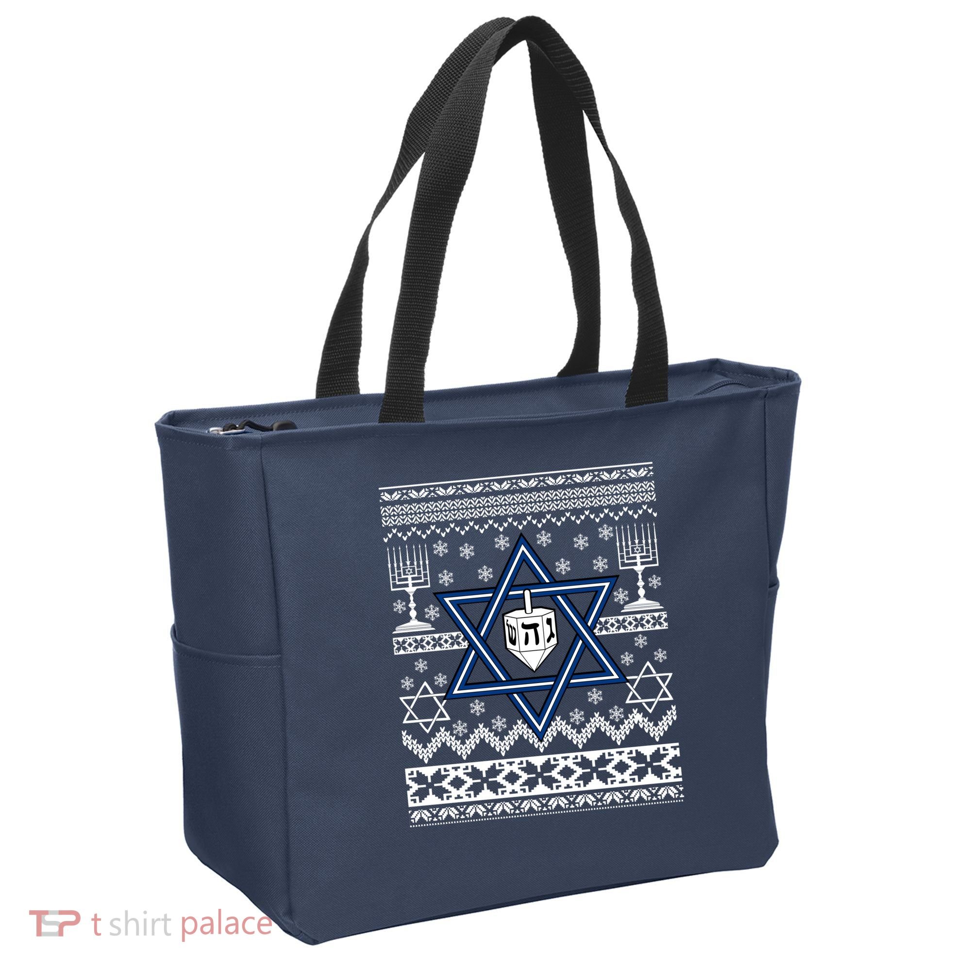 Hanukkah Ugly Christmas Sweater Tote Bag