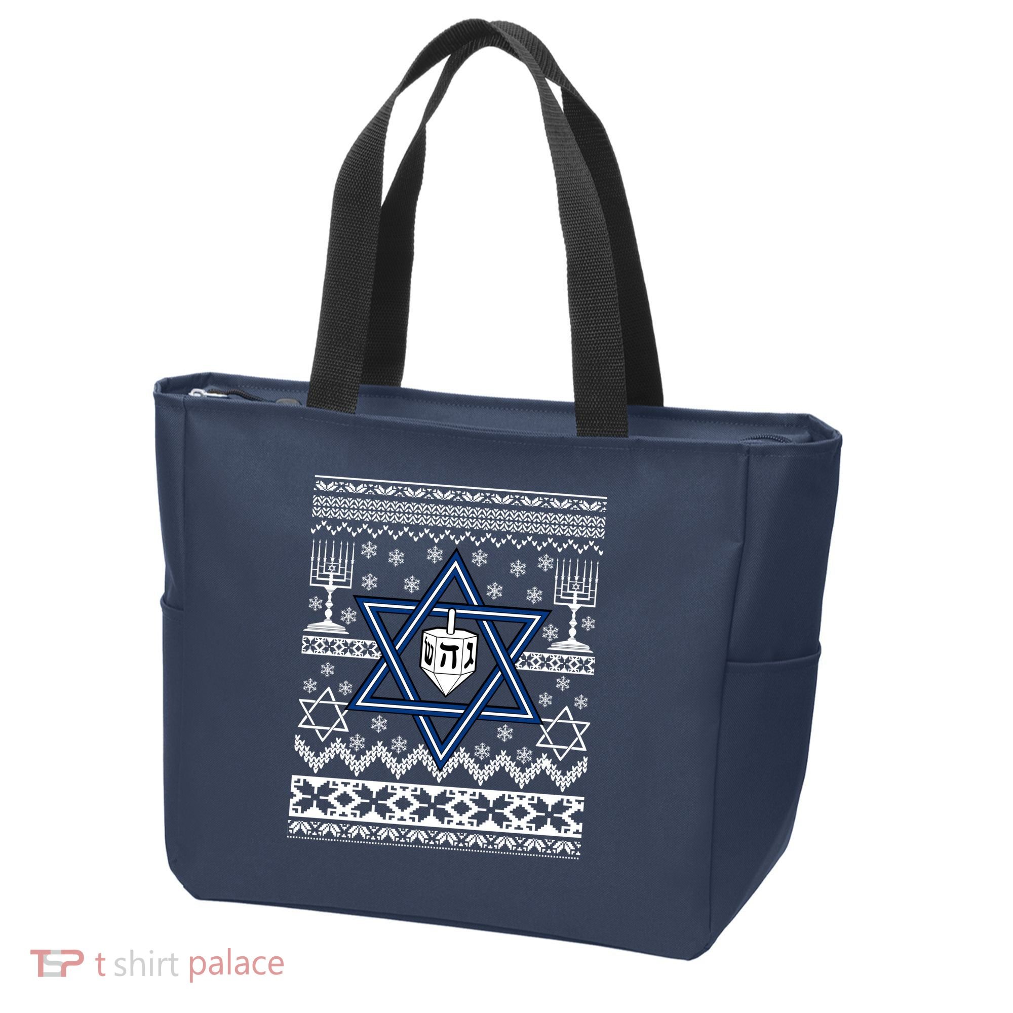 Hanukkah Ugly Christmas Sweater Tote Bag