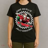 Have An Ollie Jolly Christmas Santa Claus T-Shirt thumb 4