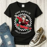 Have An Ollie Jolly Christmas Santa Claus Women's T-Shirt thumb 3