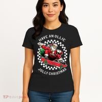 Have An Ollie Jolly Christmas Santa Claus Women's T-Shirt thumb 4