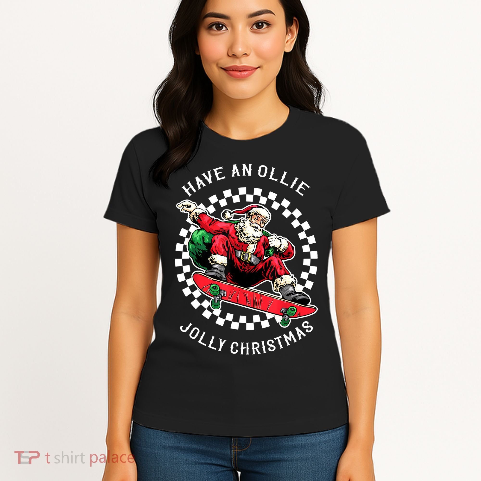 Have An Ollie Jolly Christmas Santa Claus Women's T-Shirt