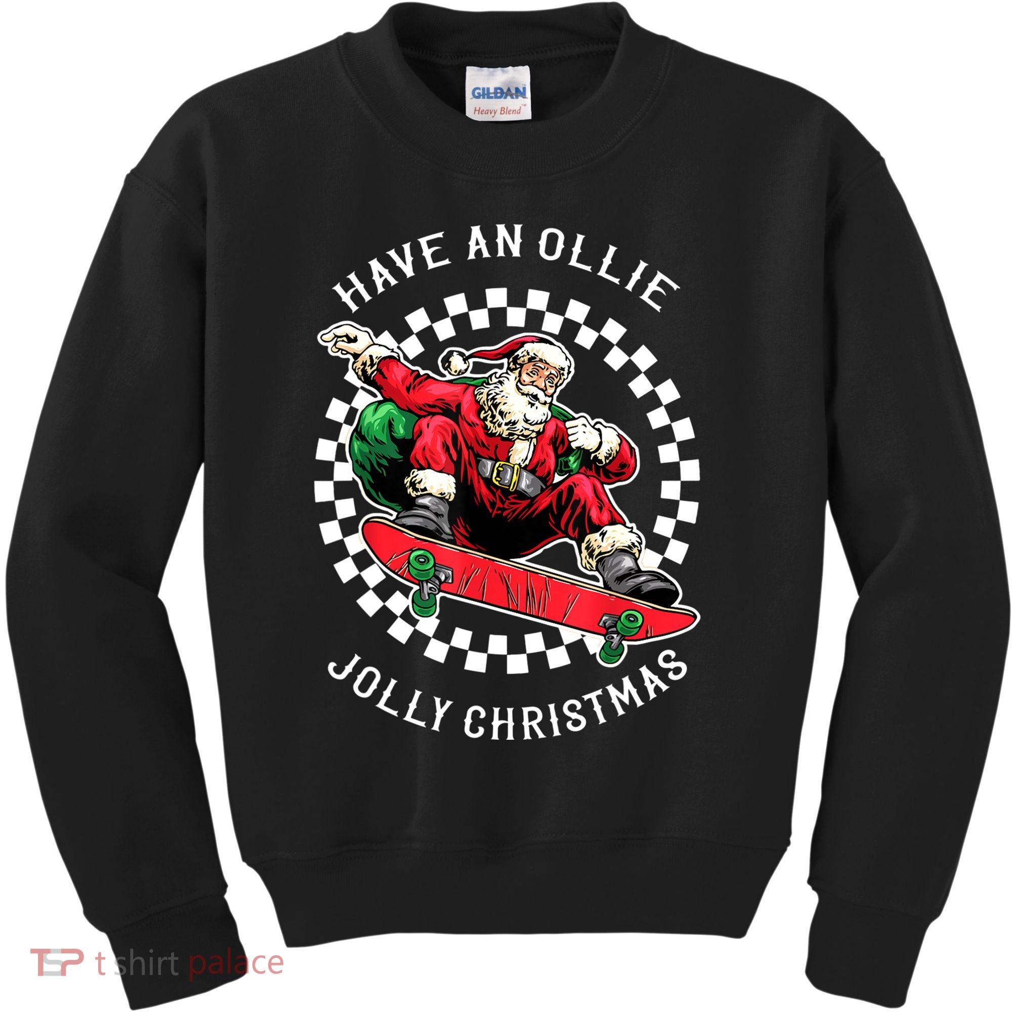 Have An Ollie Jolly Christmas Santa Claus Kids Sweatshirt