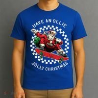 Have An Ollie Jolly Christmas Santa Claus T-Shirt thumb 3