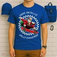 Have An Ollie Jolly Christmas Santa Claus T-Shirt thumb 6