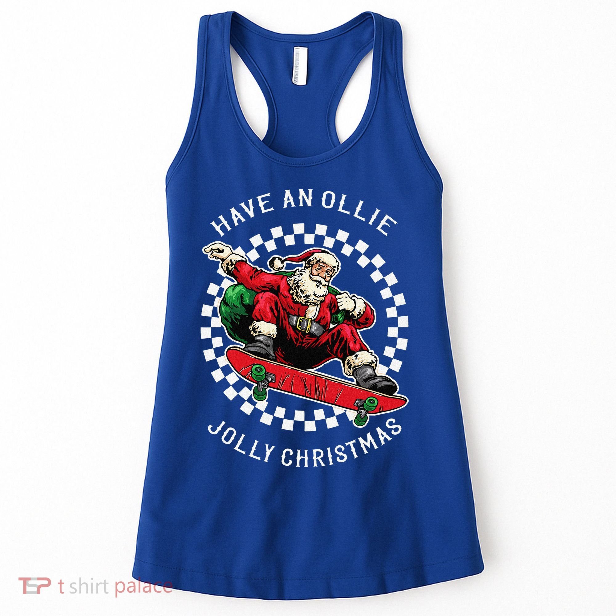 Have An Ollie Jolly Christmas Santa Claus Women's Tank Top