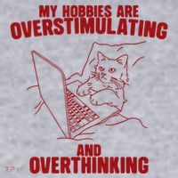 Hobbies Are Overstimulating And Overthinking Women's Sweatshirt thumb 2
