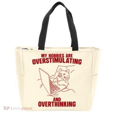 Hobbies Are Overstimulating And Overthinking Tote Bag