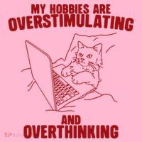 Hobbies Are Overstimulating And Overthinking Coaster thumb 2