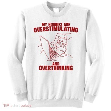 Hobbies Are Overstimulating And Overthinking Sweatshirt