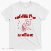 Hobbies Are Overstimulating And Overthinking T-Shirt thumb 0