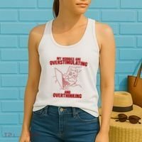 Hobbies Are Overstimulating And Overthinking Women's Tank Top thumb 2