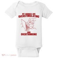 Hobbies Are Overstimulating And Overthinking Baby Bodysuit thumb 0