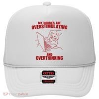 Hobbies Are Overstimulating And Overthinking Hat thumb 0