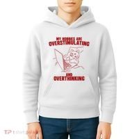 Hobbies Are Overstimulating And Overthinking Kids Hoodie thumb 4