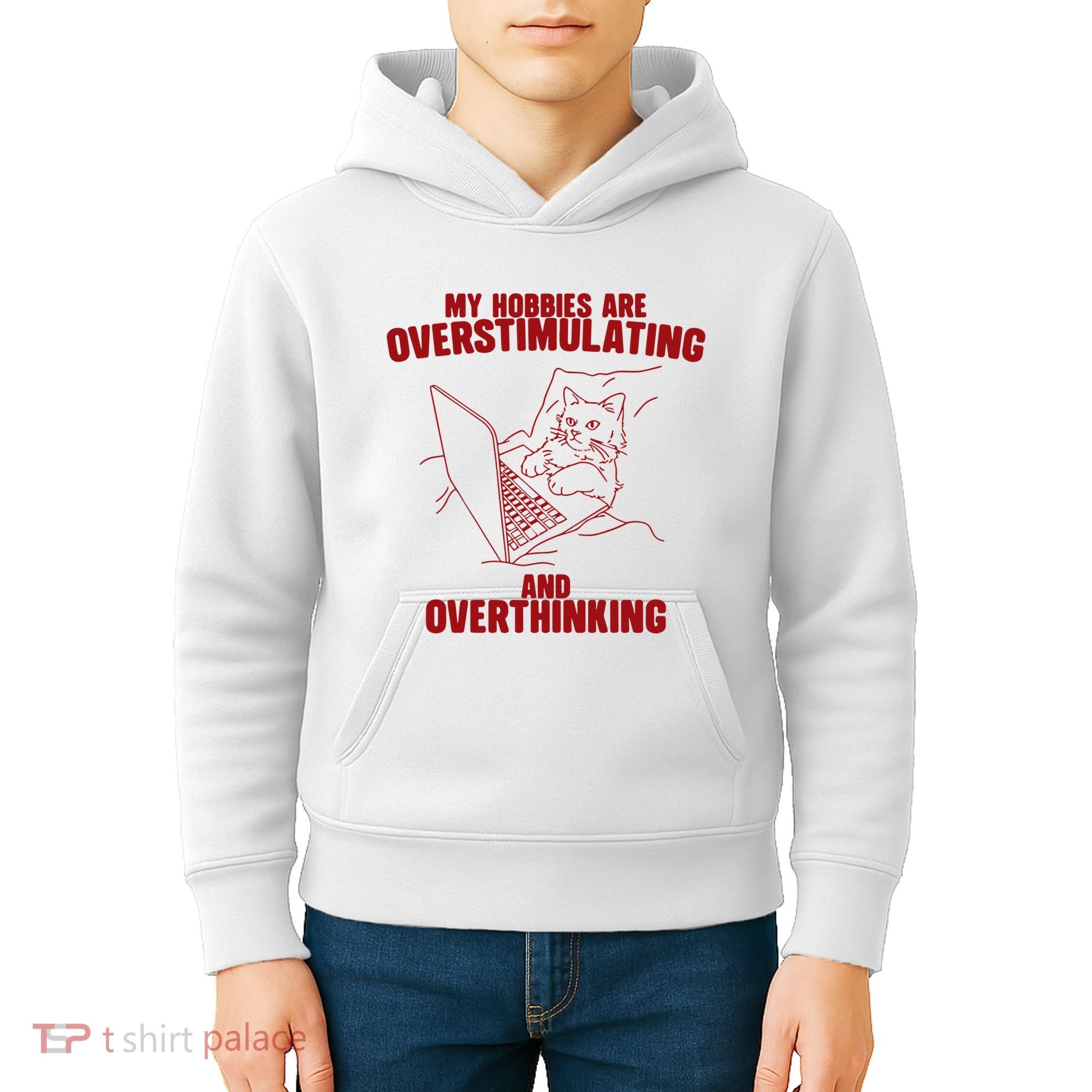Hobbies Are Overstimulating And Overthinking Kids Hoodie