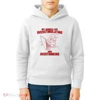 Hobbies Are Overstimulating And Overthinking Kids Hoodie thumb 4