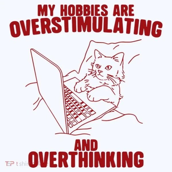 Hobbies Are Overstimulating And Overthinking Kids Hoodie