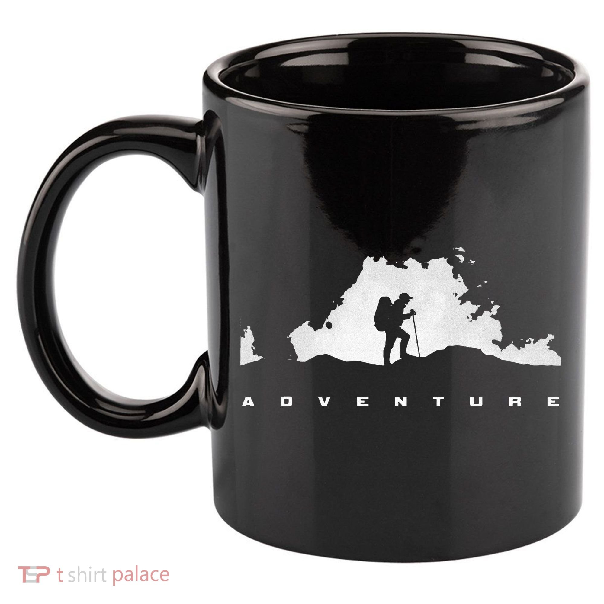 Hiking Apparel Outdoor Camping Backpacking Hiking 11oz C Handle Ceramic Mug