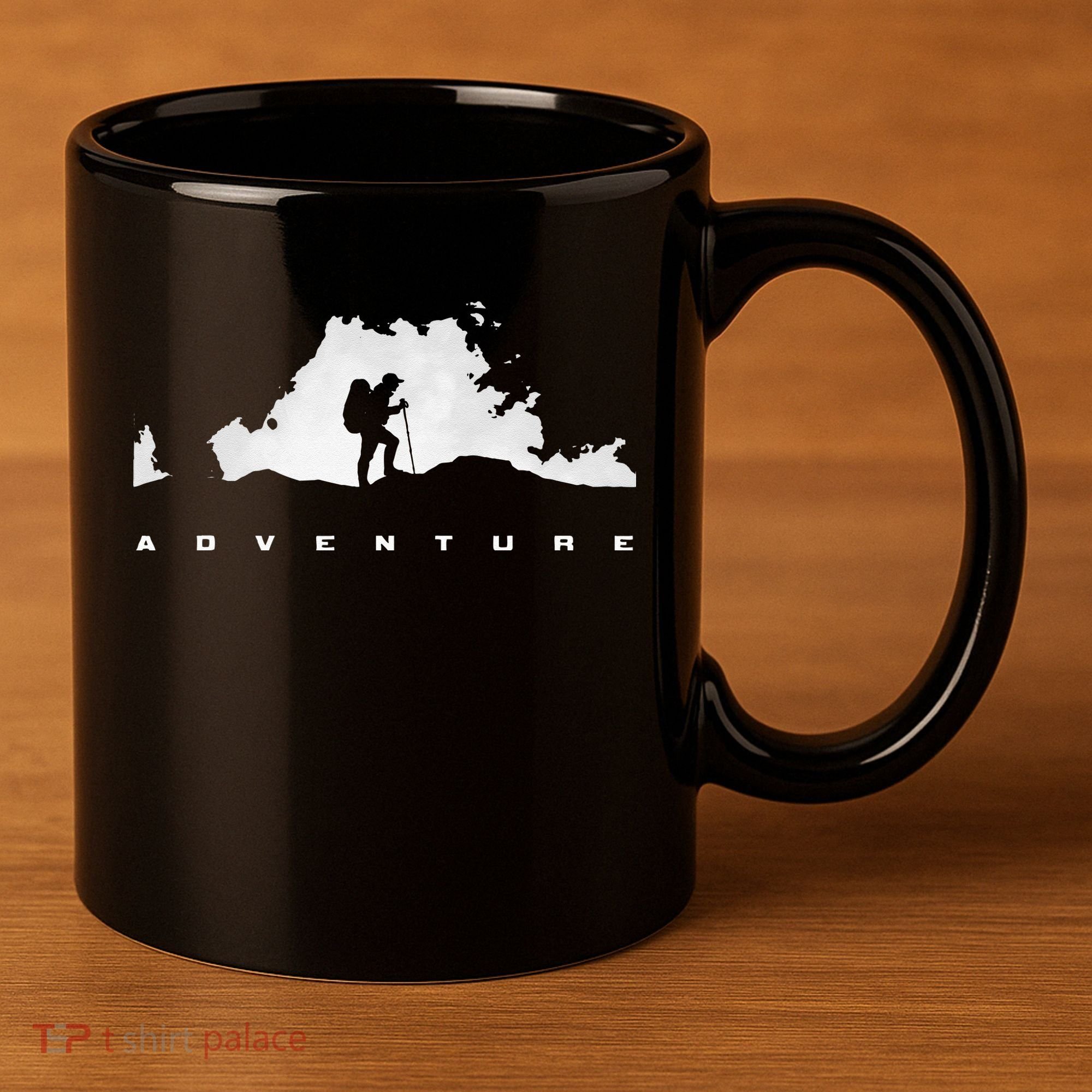 Hiking Apparel Outdoor Camping Backpacking Hiking 11oz C Handle Ceramic Mug
