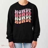 Howdy A Preppy Cowgirl Gift Women's Sweatshirt thumb 0